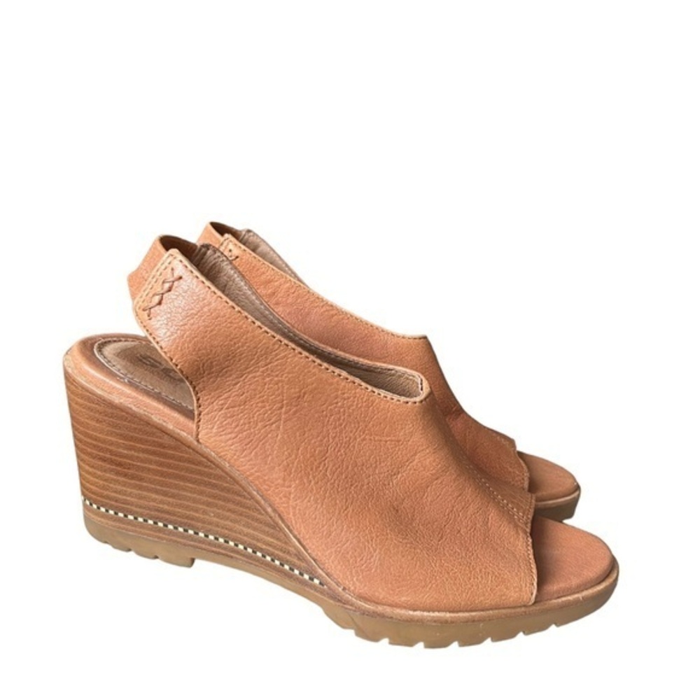 Sorel after hours slingback wedge peep toe sandals size 7.5